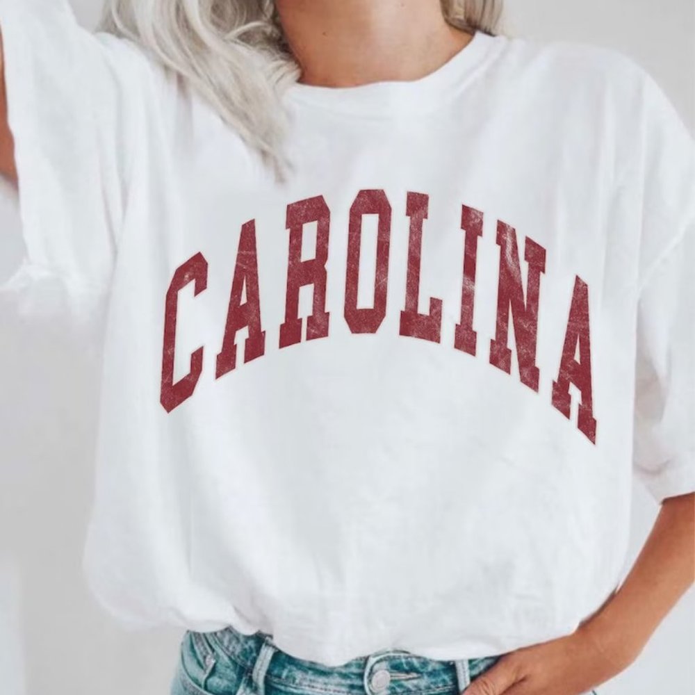South Carolina Crewneck tshirt, Carolina Gamecocks Cotton Tee, Unisex Style Tee